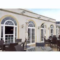 Timber windows and doors from Mumford & Wood used for Christchurch Harbour Hotel Restaurant and Spa