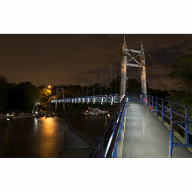 Award-winning LED handrail installed at Teddington Lock footbridge