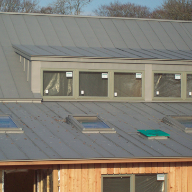 Bespoke Fakro roof windows and flashings for creamery and farm shop