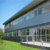 Comar 6EFT Curtain Wall system at Crossways Business Park in Kent