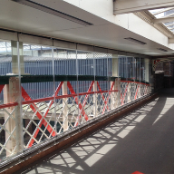 Frameless sliding wall system from DORMA at Chester railway station