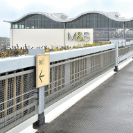 Perimeter safety barriers keeps M&S customers safe