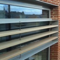 Three different types of brise soleil for new retail centre