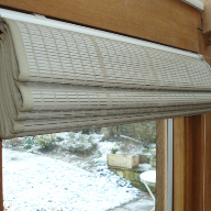Pinoleum blinds for picturesque cottage