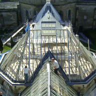 Glazing rafter repairs for Alton Towers