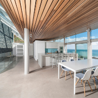 Hunter Douglas ceiling solution for coastal house