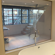 LCD privacy glass for interior design