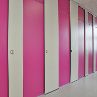 Privacy cubicles at Thornton Grammar School