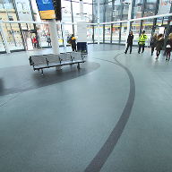 Decorative Resin Flooring for bus terminal