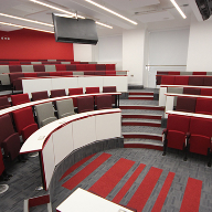 Striking Harvard Lecture Theatre seating for University