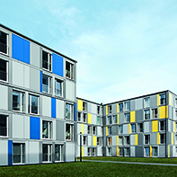 Schueco windows systems at Student halls of residence in Heidelberg