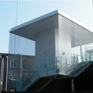 Architectural mesh for Deptford Railway Station