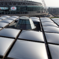 Air-Filled Pillow roof system for Brent Civic Centre