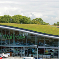 Bauder green roof system for Waitrose store