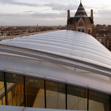 Air-filled pillow roof system for Natural History Museum
