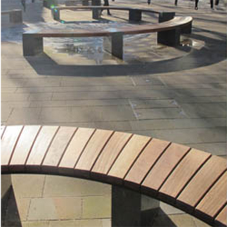 Outdoor seating for regeneration project