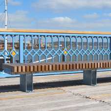 RailRoad benching for Sun Pier
