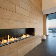 Smart Fire complements home's stunning skyline view