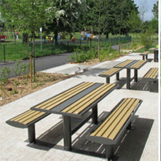 Outdoor seating for Heston Park