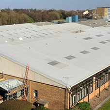 Perfect solution for asbestos roof at Yorkshire Water
