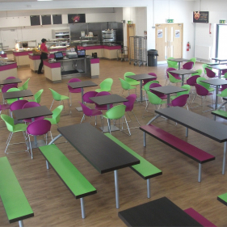 Seatable help create dining area at 6th Form College