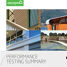 Performance Testing Summary: Accoya