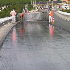Alchimica waterproofing system for bridge project