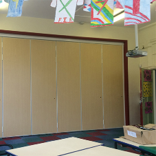 Acoustic moving partition for Staffordshire School