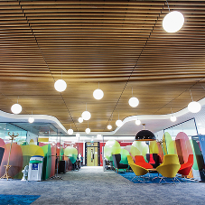 Bespoke ceilings for Enfield Civic Centre refurb