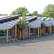 Setter delivers 9 bespoke canopies for primary school