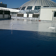 Liquid waterproofing membrane for shopping mall