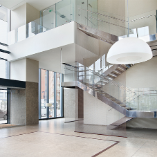 Stainless steel staircases for Bosco Verticale