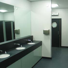 Contemporary washrooms for events venue in Farnborough