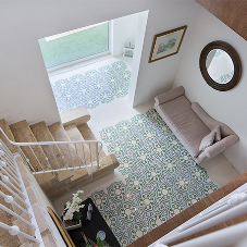 Patterned Tiles from Halmann in private home