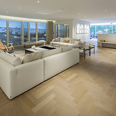 Unique solid wood floor for South Bank Tower