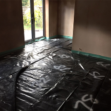 Liquid floor screed for ground floor extension in Rugby