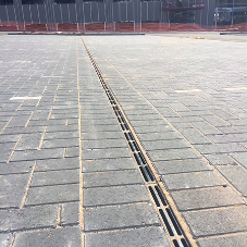 Gatic Slotdrain channels for new business park