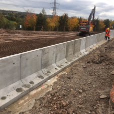 Key precast concrete products at Cannock build project