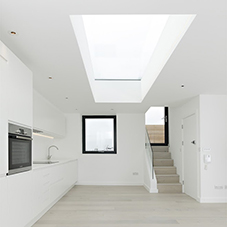 Rooflight a space-saver for London Apartment