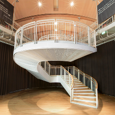 Self standing staircase for Unicredit Pavillion