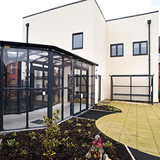Linked walkway for Wrexham Care Home