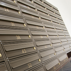 Bespoke freestanding mailboxes for luxury residence