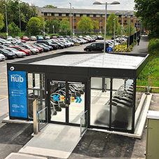 Broxap cycle hubs for Metrolink stations