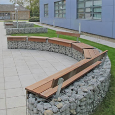 Outdoor seating for Begbroke Science Park