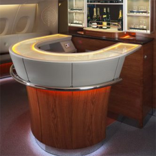 Blacklit stone for Emirates aircraft