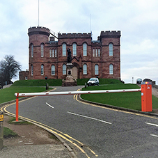 Traffic control at Inverness Castle