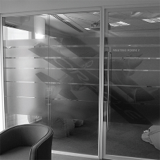 Frameless double glazed partitions for Oracle, Bristol