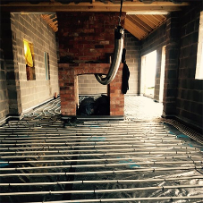 Bespoke underfloor heating system for a new build home