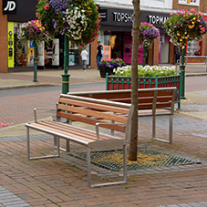 Broxap benches for Crewe town centre