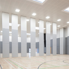 Moveable wall for multi-purpose school hall